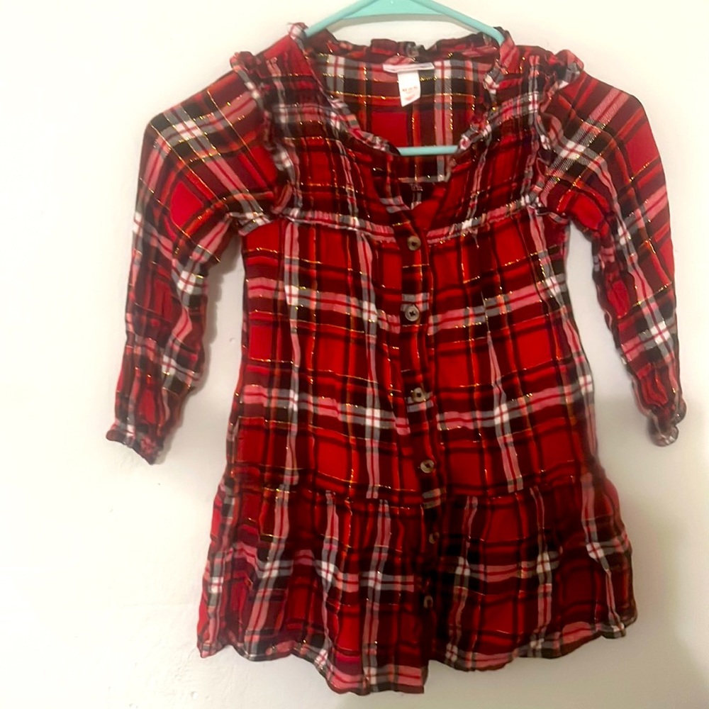 Plaid girls dress size 4/5